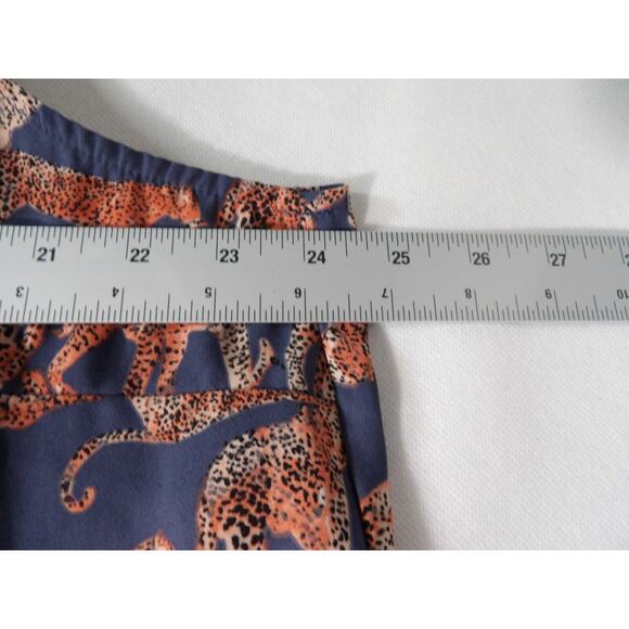 Evri 2X Cheetah Top Blouse Sleeveless Leopard FLowy Career Casual Big Cat - Picture 8 of 11